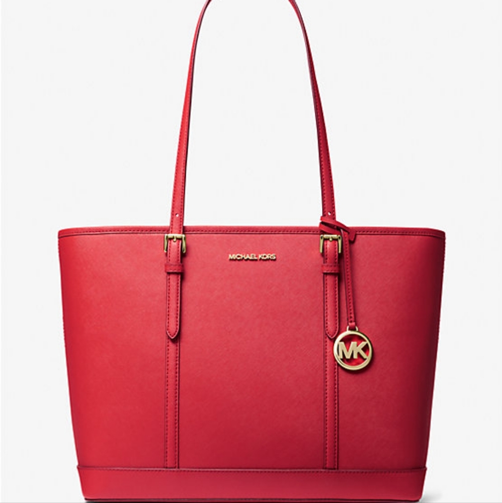 Michael Kors Jet Set Travel Large Saffiano Leather Tote Bag - Picture 4 of 4